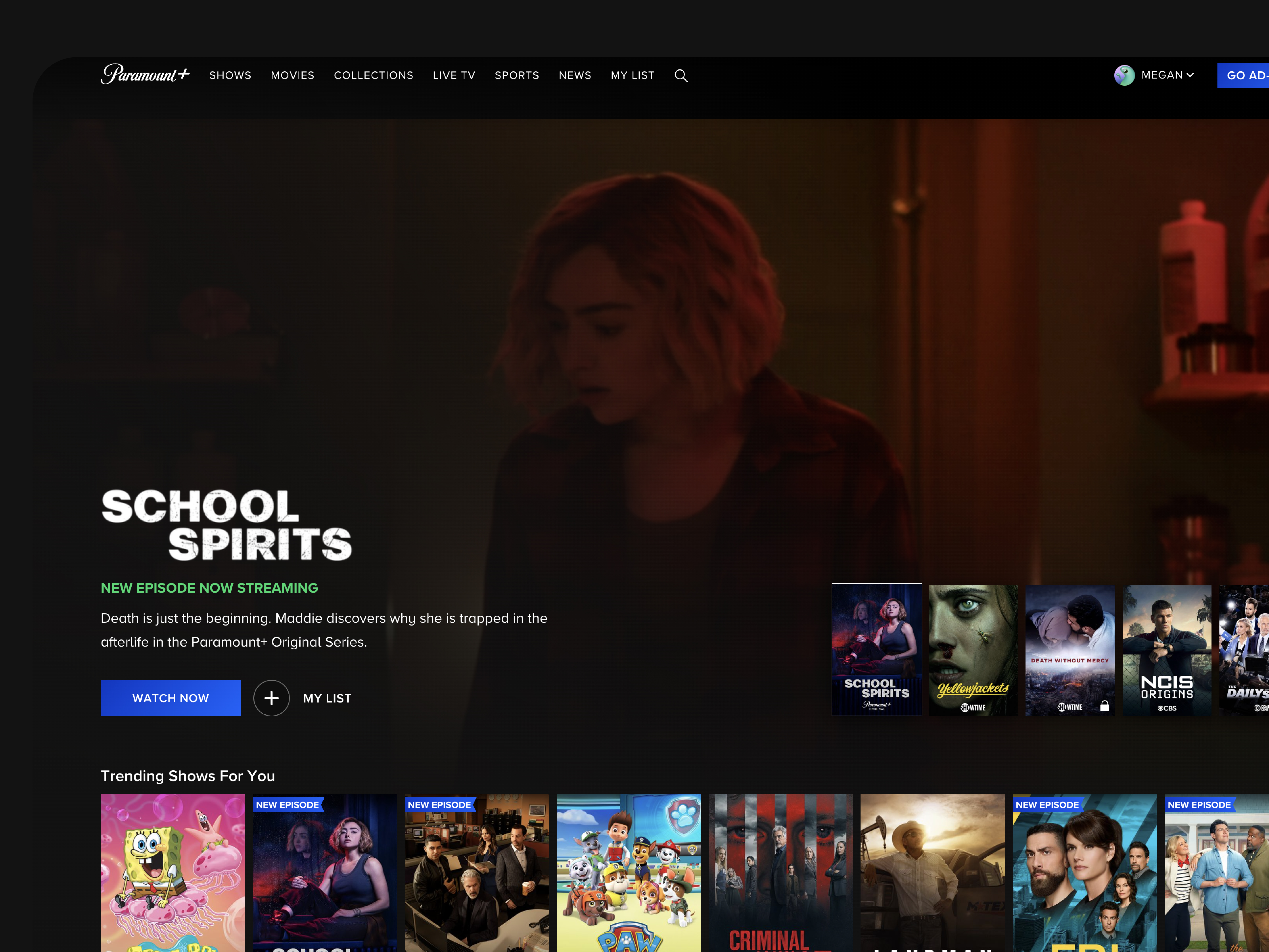 Paramount+ Marquee Hero